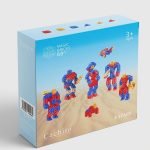 A robot-building toy featuring 16x16x16mm blocks and split cubes, offering diverse educational benefits.