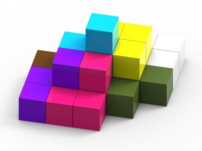 Build a colorful playhouse with pluggable building bricks