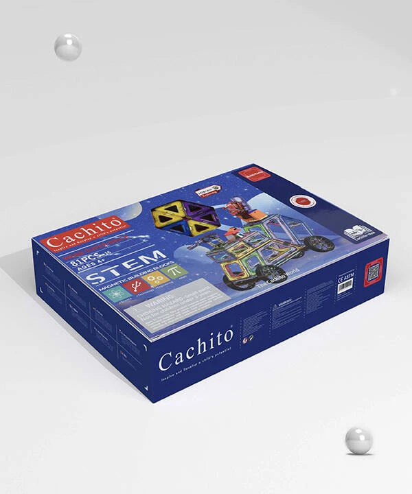 Building block cars made from magnetic building blocks and traditional bricks,