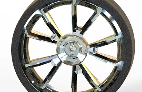 Optical transparent wheel for car toys with high clarity and durable design