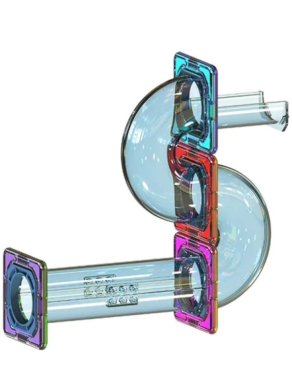 Seamless interlocking mechanism between magnetic blocks and connecting tubes